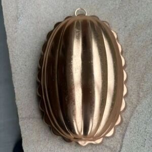 Jello Copper Oval Mold 2 1/2 Cups